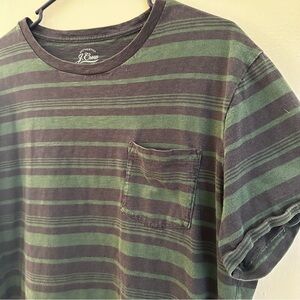 Men’s J.Crew Striped Pocket Tee Size Large